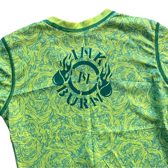 InknBurn Tech Shirt for Girls, New Condition, Bright neon yellow-green - Picture 4 of 5